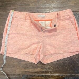 Merona Chino Orange Neon size 2 SHORTS Jogger Stripe Spring Flat Front